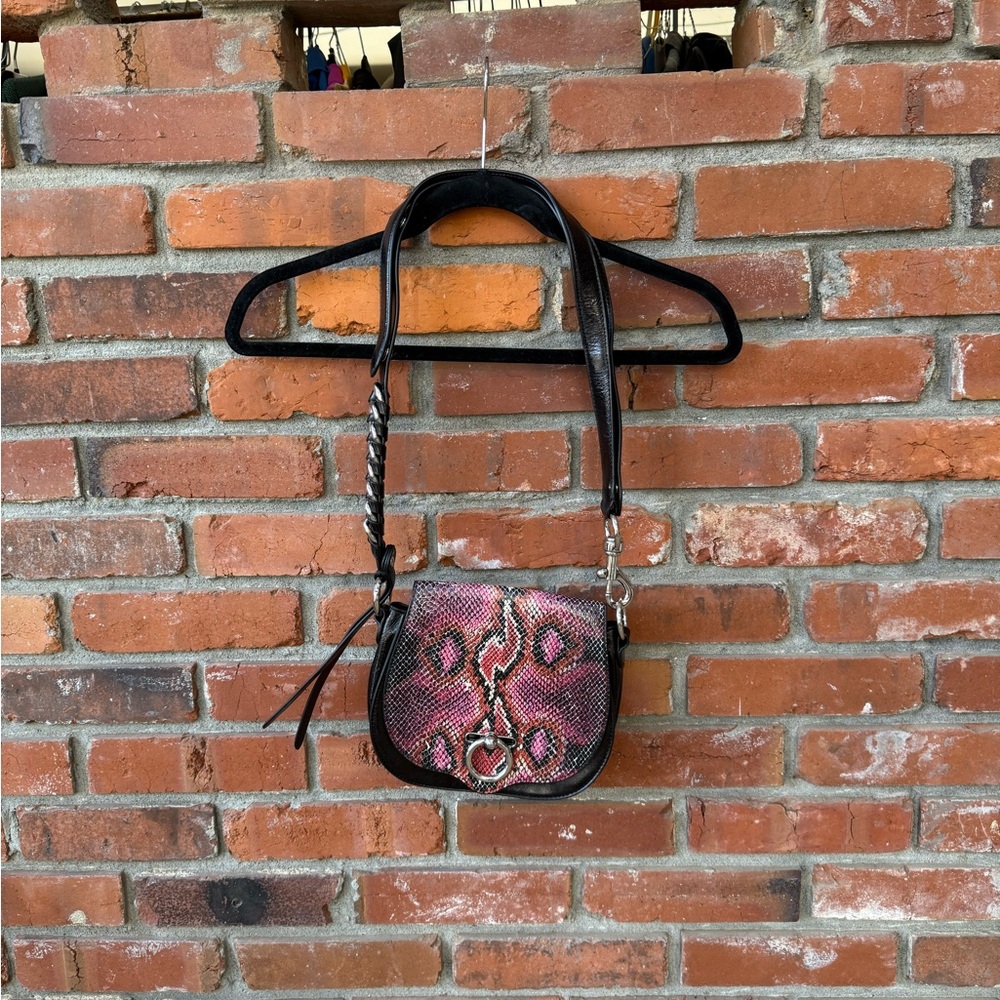 Rebecca Minkoff Jean Snake Print Saddle Bag